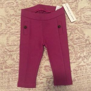 NWT Janie and Jack Rosebud Ponte Leggings 3-6 Mos